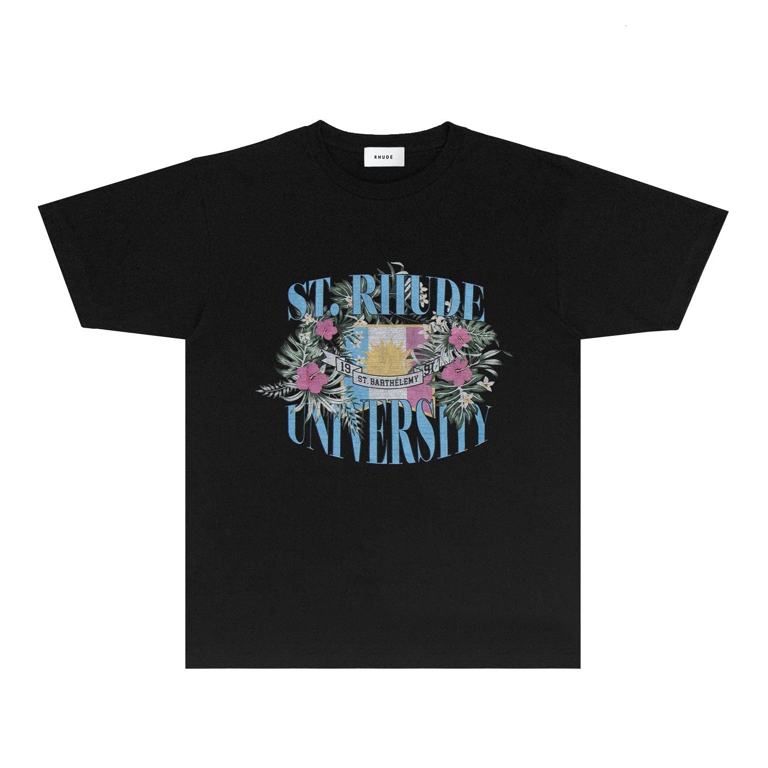 Rhude T-shirts Printed Trendy Pure Cotton