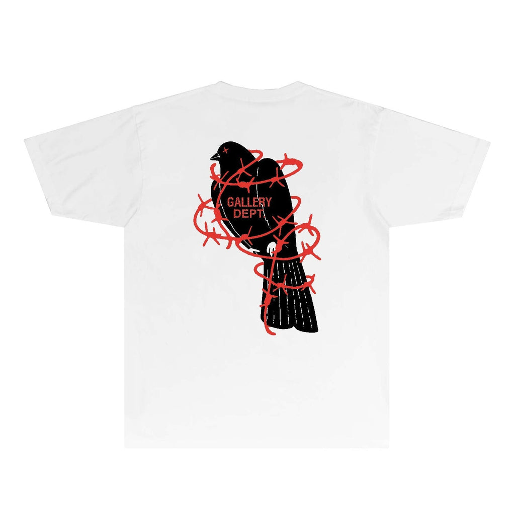 Gallery Dept T Shirt Retro Printed Loose Short-Sleeved Shirt