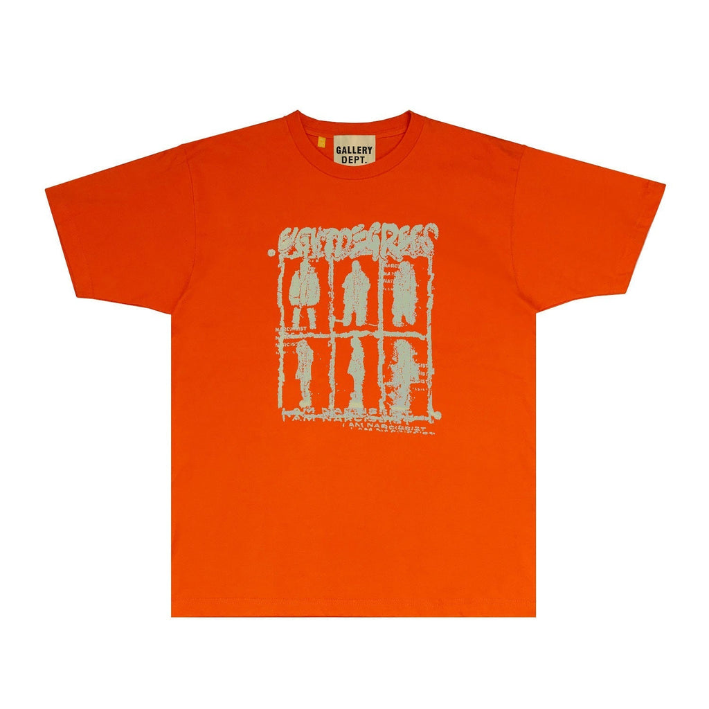 Gallery Dept T Shirt Retro Printed Loose Short-Sleeved Shirt