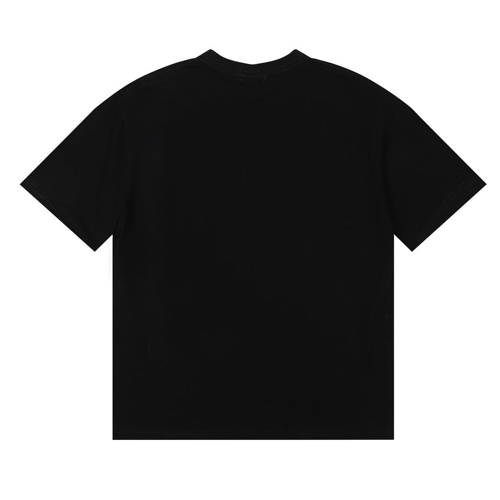 Rhude T-shirts Racing Tire Change Scene Printed Cotton Casual Short Sleeves Men and Women
