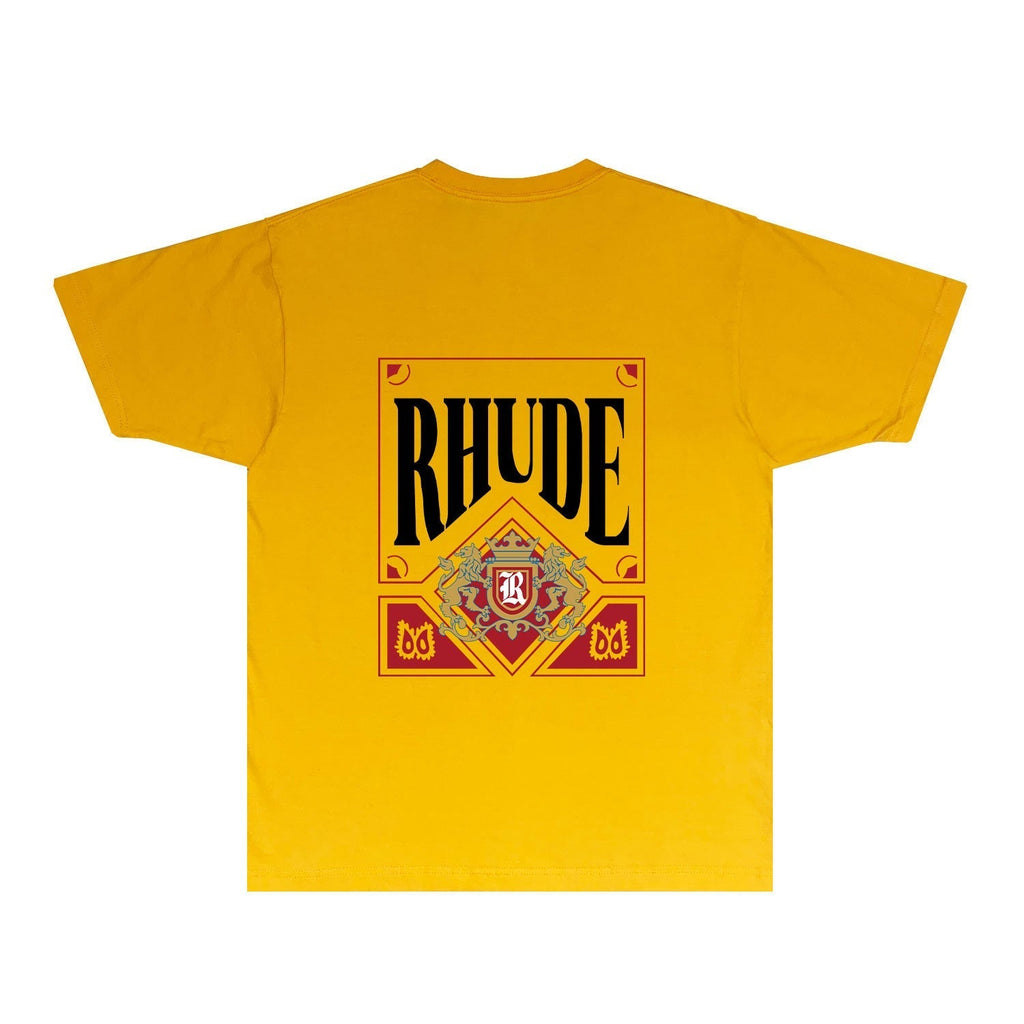 Rhude T-shirts Printed Trendy Pure Cotton