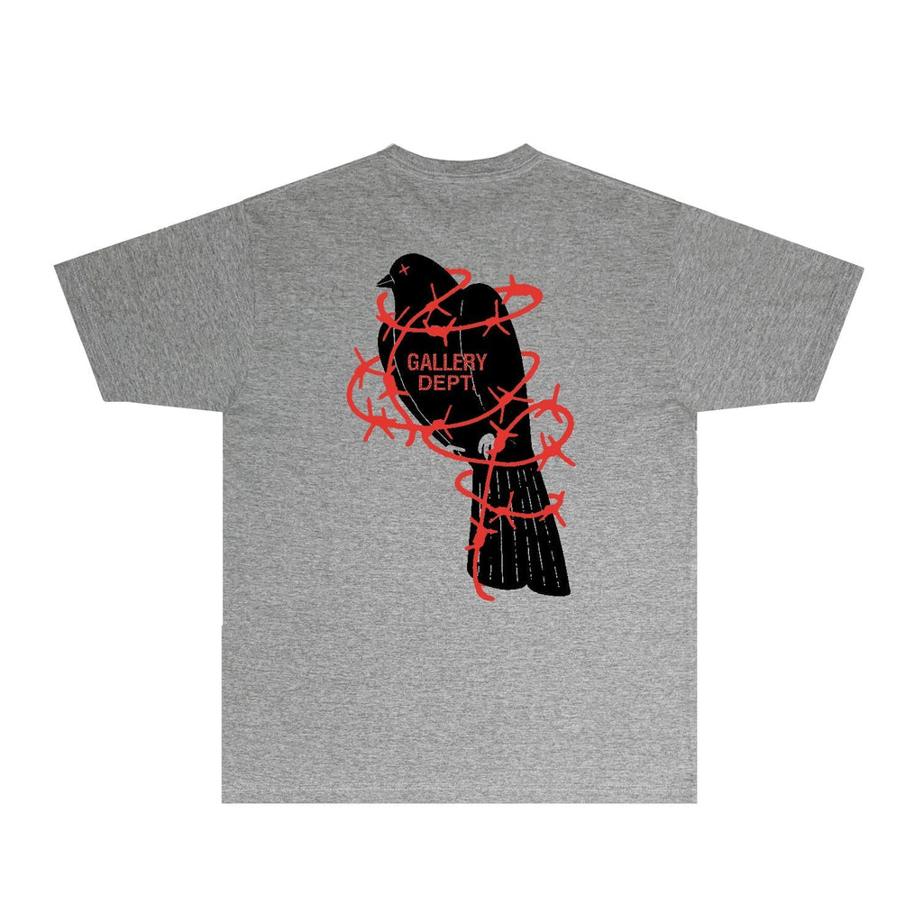 Gallery Dept T Shirt Retro Printed Loose Short-Sleeved Shirt