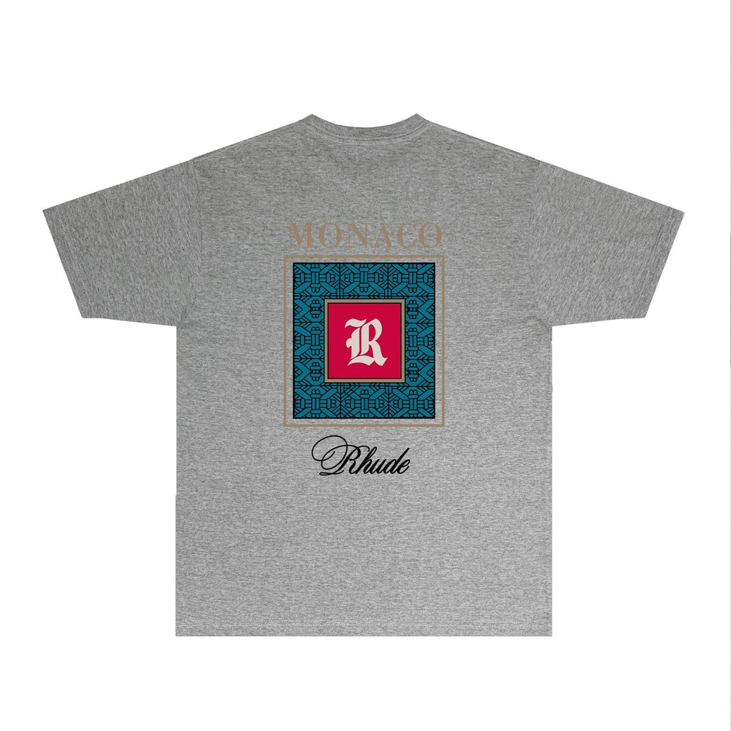 Rhude T-shirts Printed Trendy Pure Cotton
