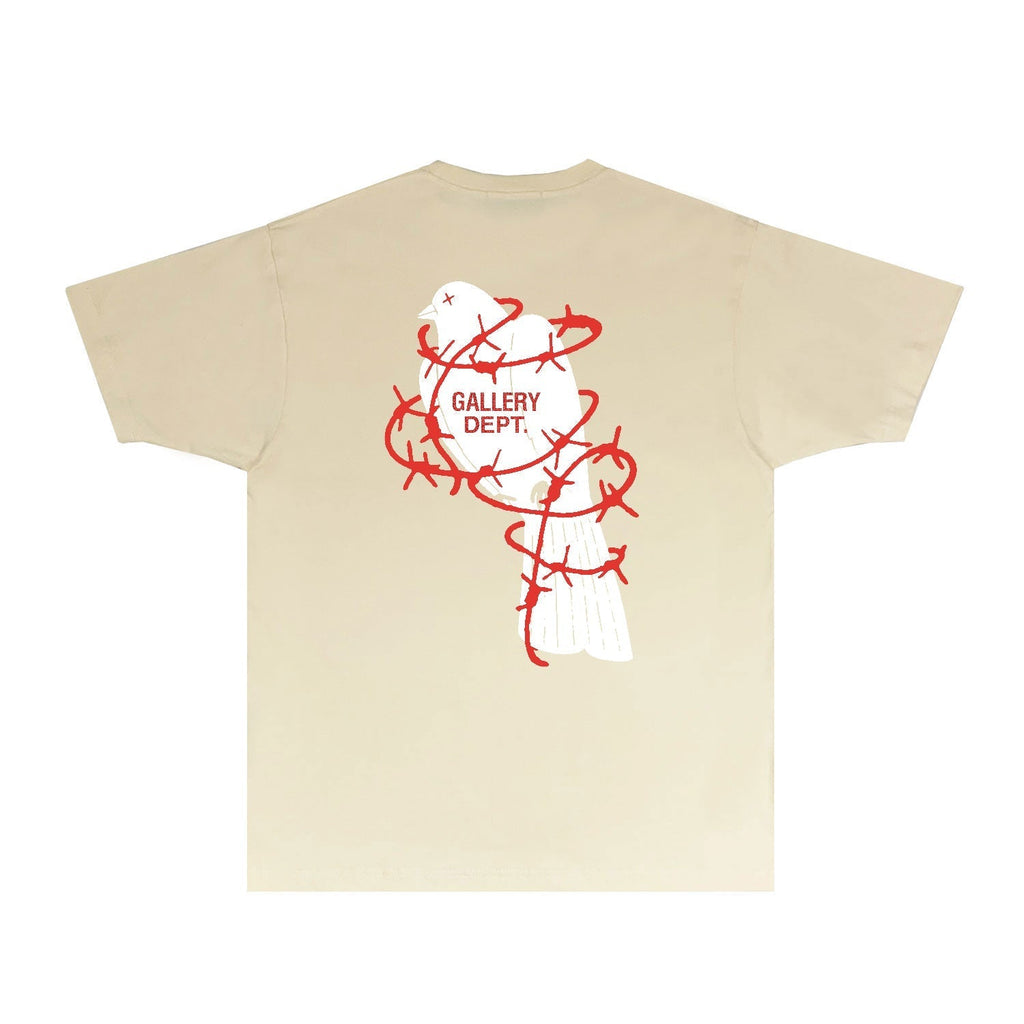 Gallery Dept T Shirt Retro Printed Loose Short-Sleeved Shirt (part2)