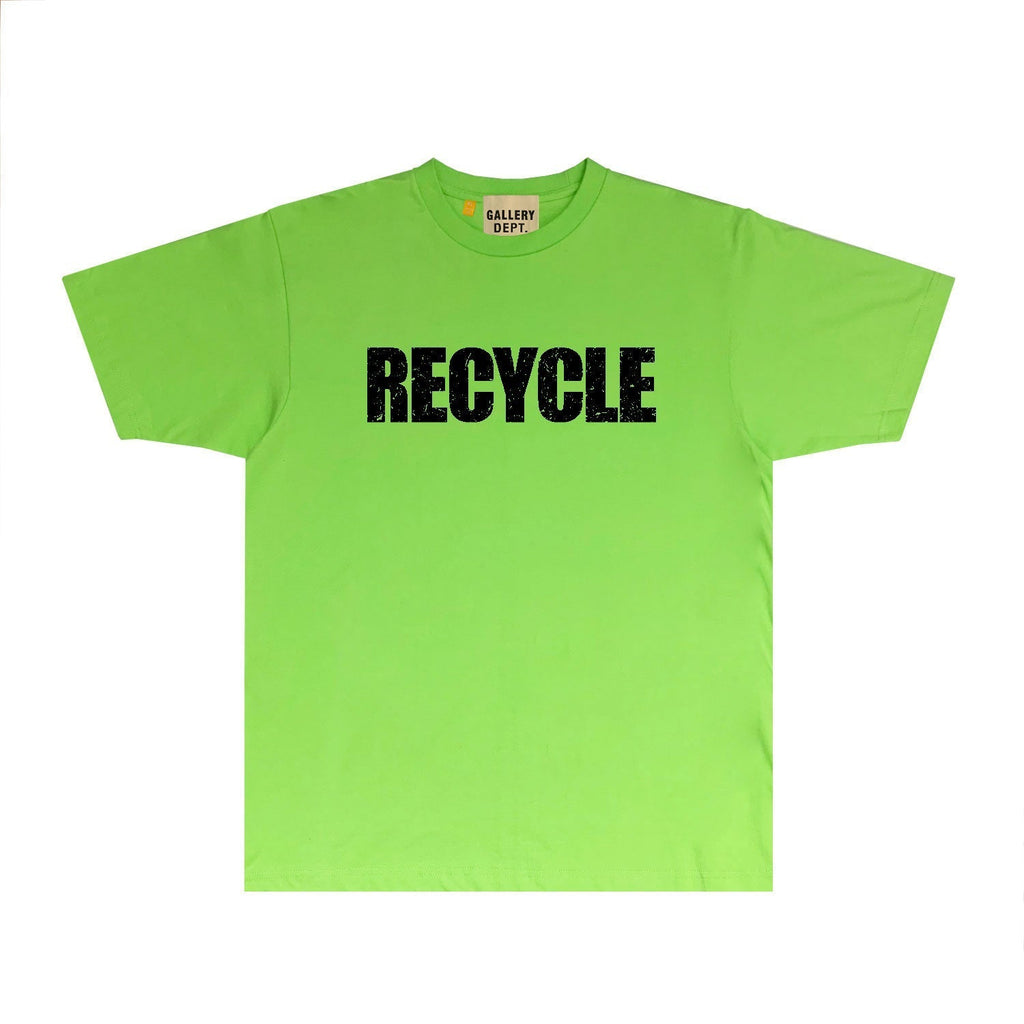 Gallery Dept T Shirt Retro Printed Loose Short-Sleeved Shirt