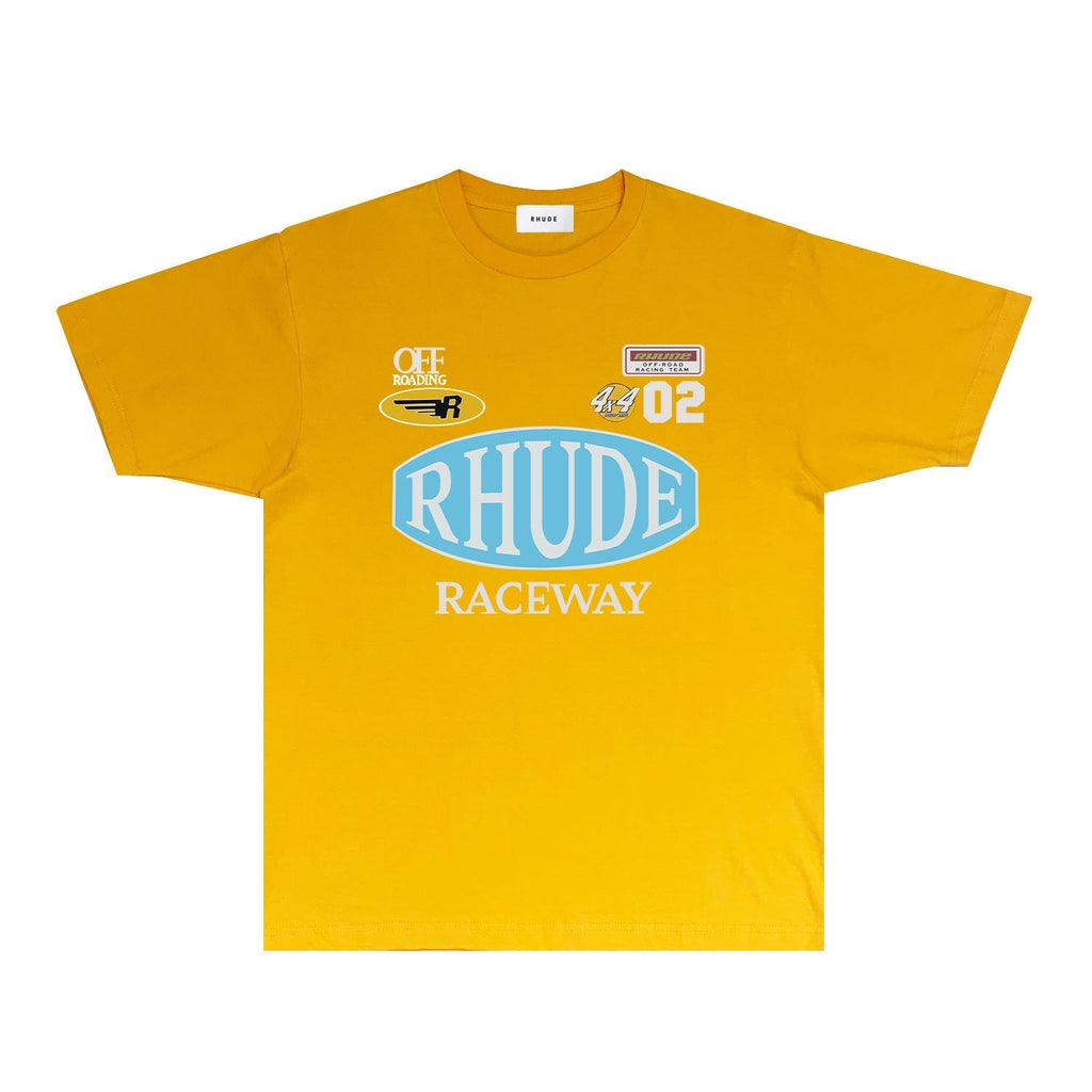 Rhude T-shirts Printed Trendy Pure Cotton