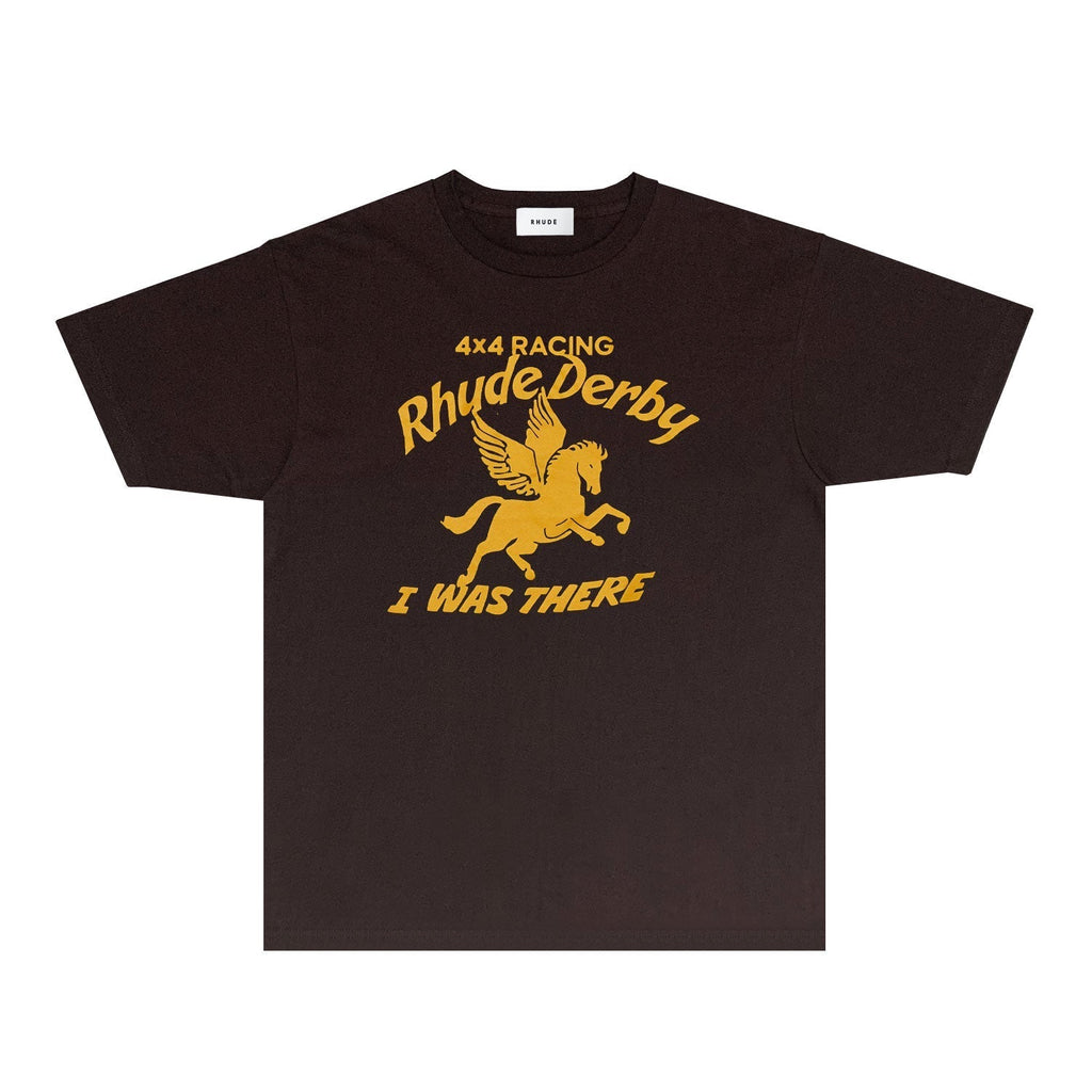 Rhude T-shirts Printed Trendy Pure Cotton