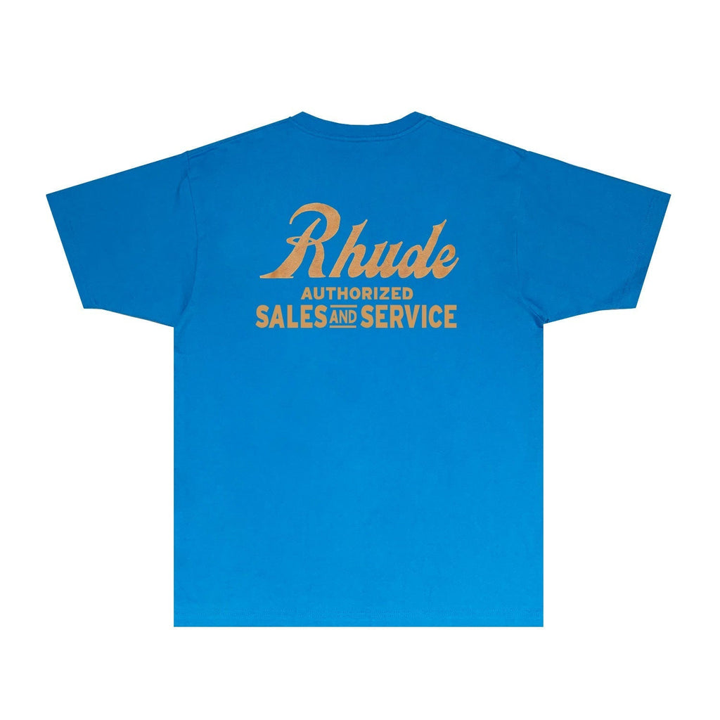 Rhude T-shirts Printed Trendy Pure Cotton