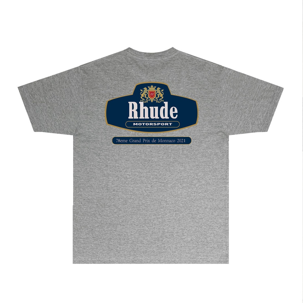 Rhude T-shirts Printed Trendy Pure Cotton