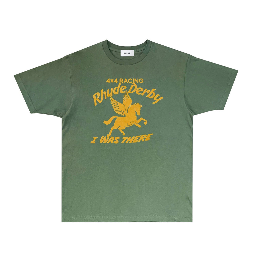 Rhude T-shirts Printed Trendy Pure Cotton