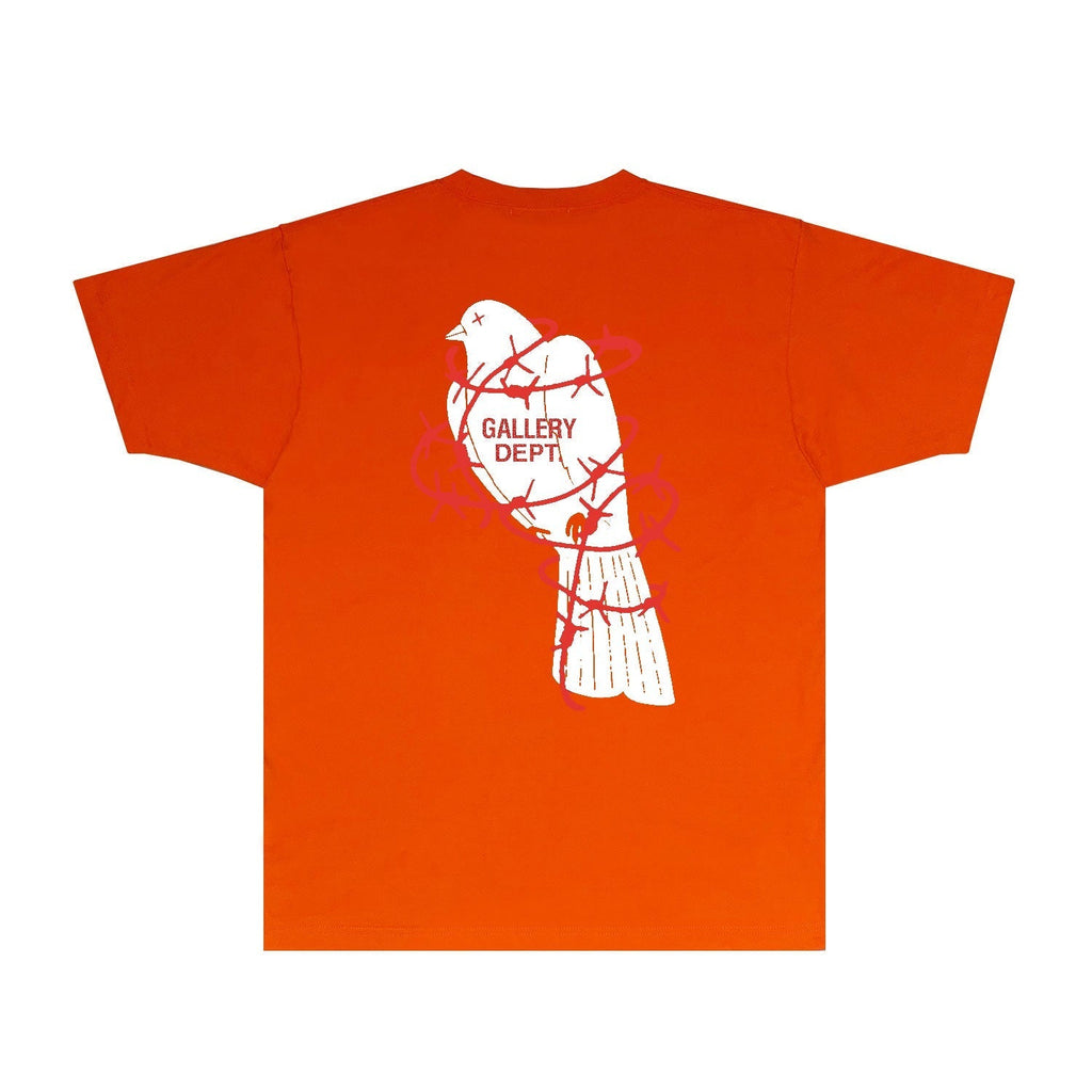 Gallery Dept T Shirt Retro Printed Loose Short-Sleeved Shirt