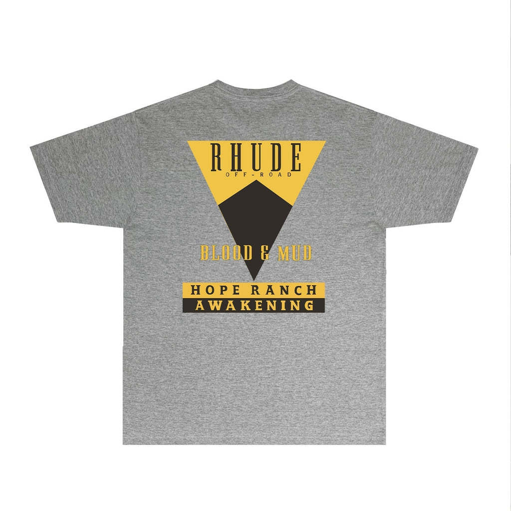 Rhude T-shirts Printed Trendy Pure Cotton