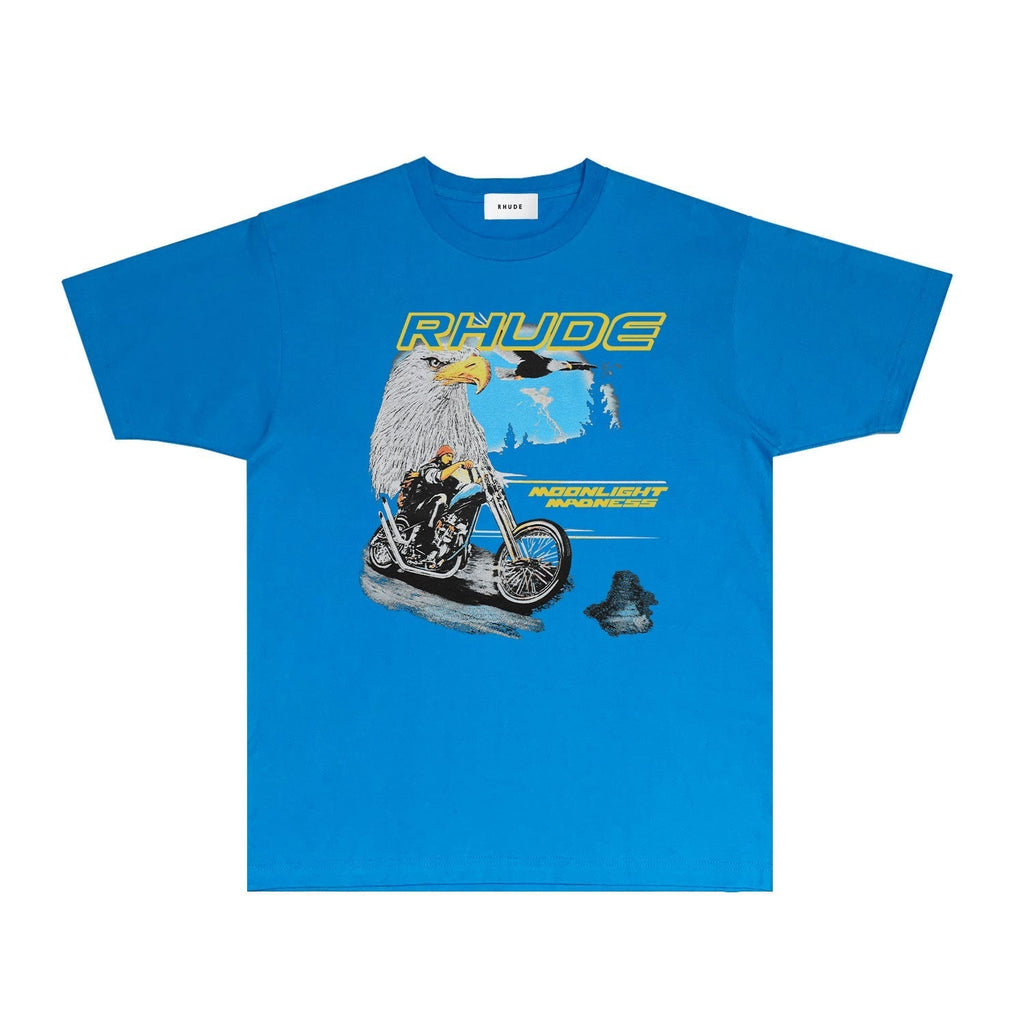 Rhude T-shirts Printed Trendy Pure Cotton
