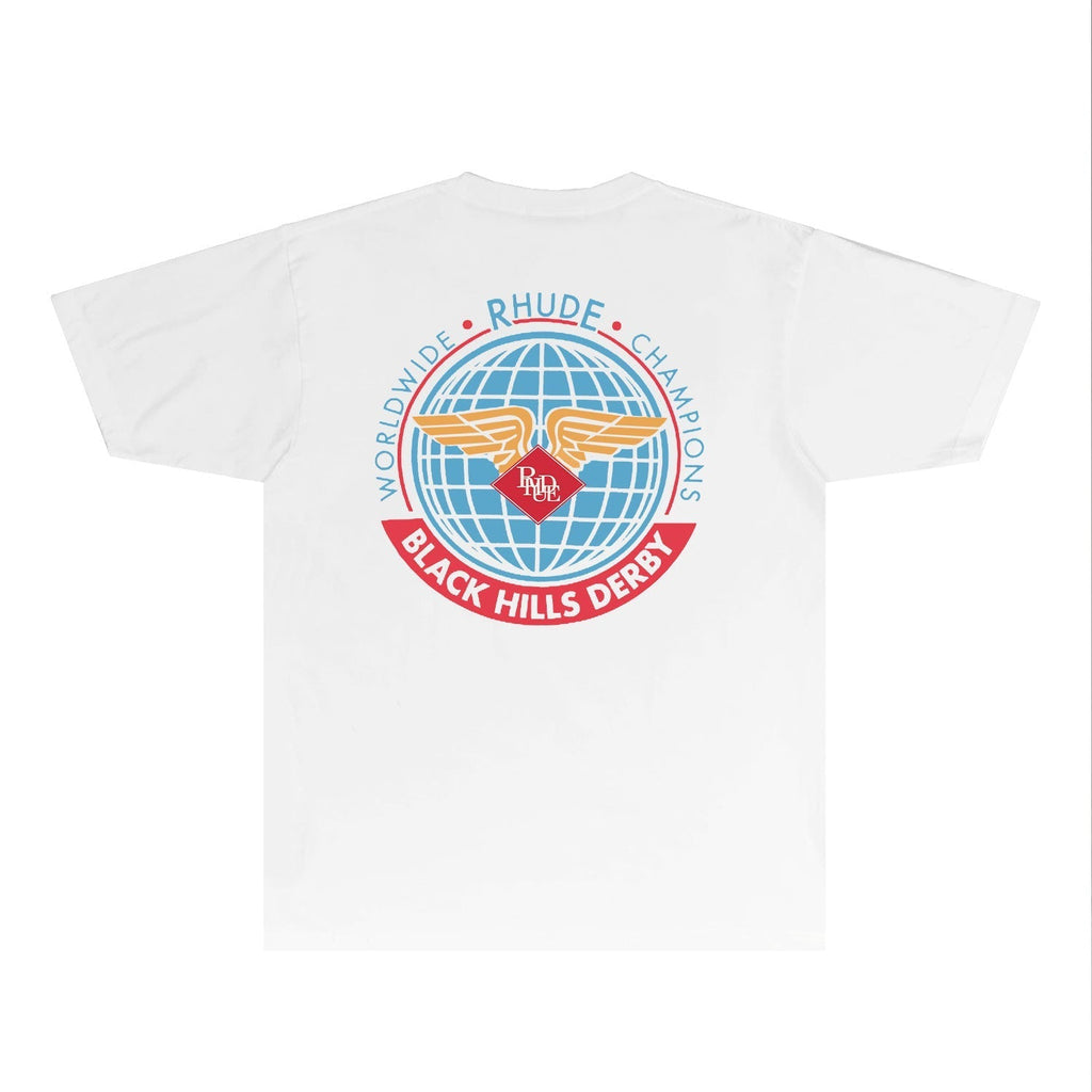 Rhude T-shirts Printed Trendy Pure Cotton